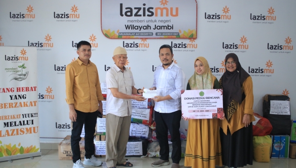 UM Jambi Salurkan Bantuan untuk Korban Bencana Sumatera lewat LazisMu Wilayah Jambi